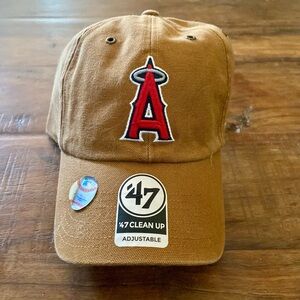 Anaheim Angels MLB 47 Brand x Carhartt Adjustable Strapback Clean Up Hat Cap NWT